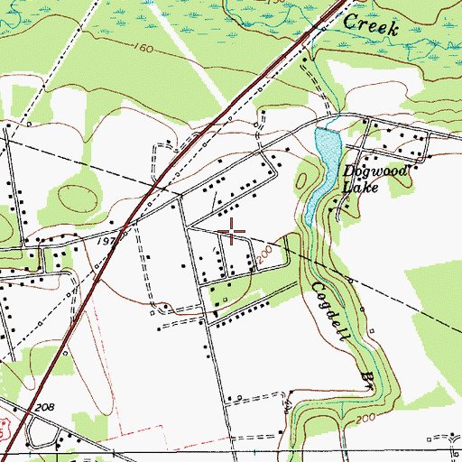 Topographic Map of Dogwood Acres, SC
