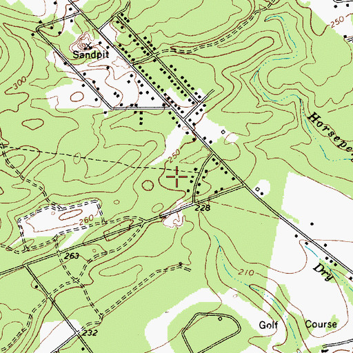 Topographic Map of Glendale, SC