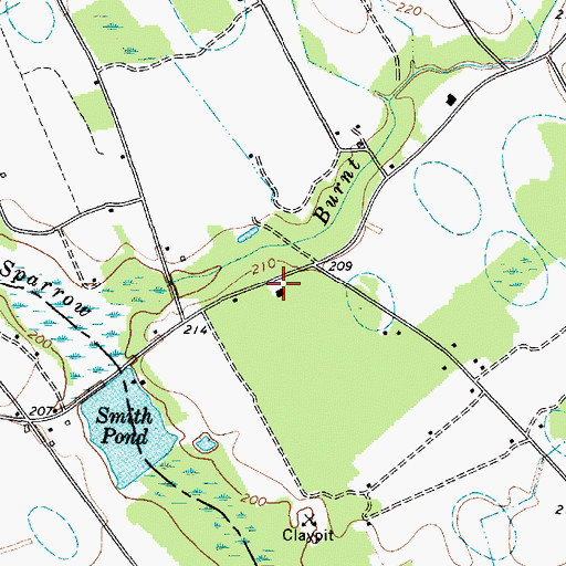 Topographic Map of Highpoint School (historical), SC