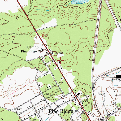 Topographic Map of Highway School (historical), SC