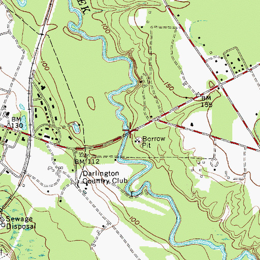 Topographic Map of Hoods Bridge, SC
