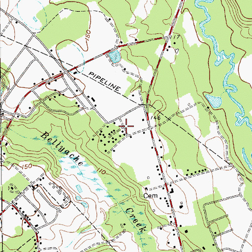Topographic Map of Liberty Heights, SC