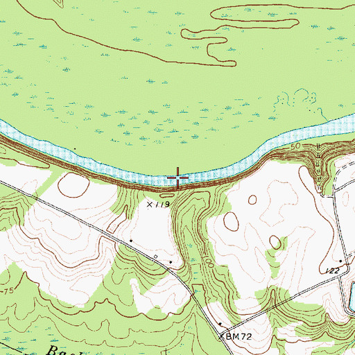 Topographic Map of Lowthers Lake, SC