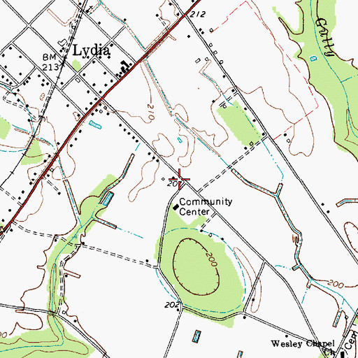 Topographic Map of Lydia School (historical), SC