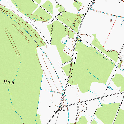 Topographic Map of Meadow Oaks, SC