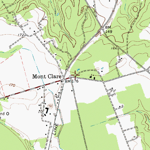 Topographic Map of Montclare School (historical), SC