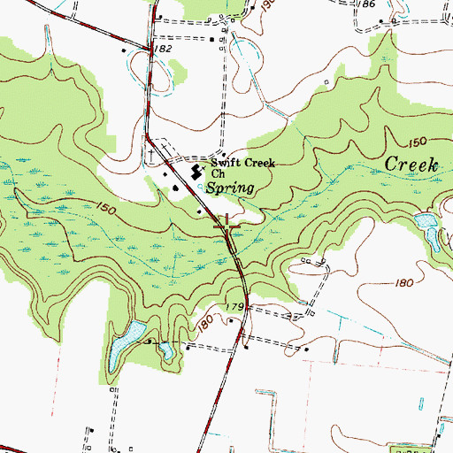 Topographic Map of Parrotts Mill (historical), SC