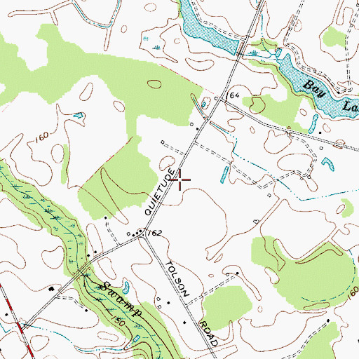 Topographic Map of Quietude School (historical), SC