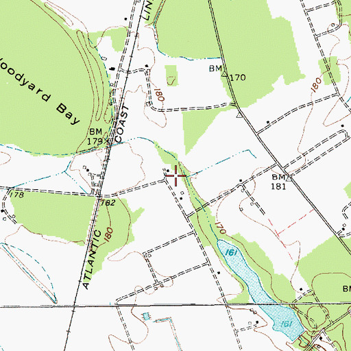Topographic Map of Round O School (historical), SC