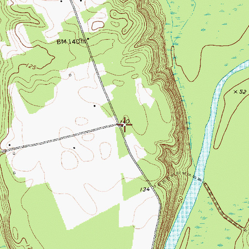 Topographic Map of Saint Paul School (historical), SC