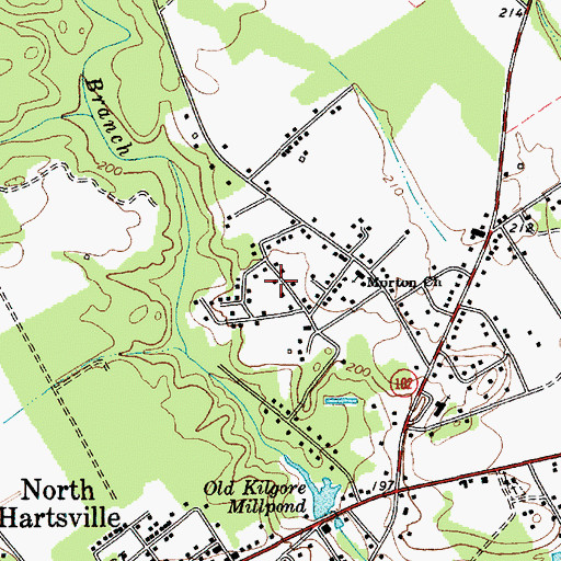 Topographic Map of Sherwood Forest, SC