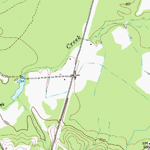 Topographic Map of Lumber (historical), SC