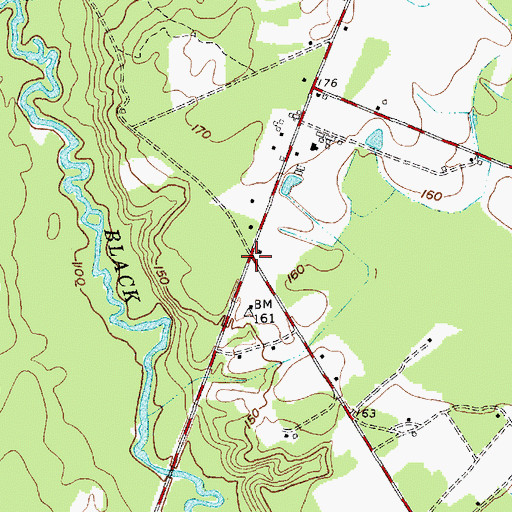 Topographic Map of Springville (historical), SC