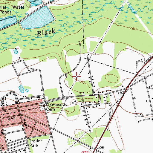 Topographic Map of Tanglewood, SC
