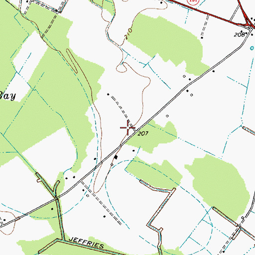 Topographic Map of Thomas Hart Academy, SC