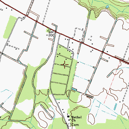 Topographic Map of Tremont, SC