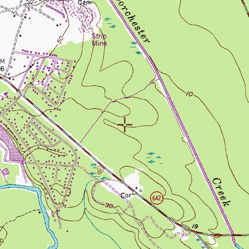 Topographic Map of Ashborough East, SC
