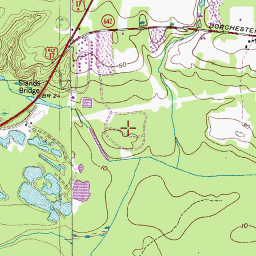 Topographic Map of Ashley Retreat, SC