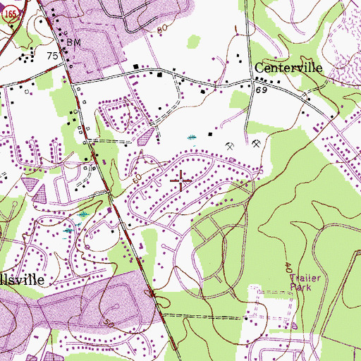 Topographic Map of Briarwood, SC