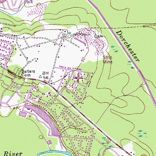 Topographic Map of Calomet Valley, SC