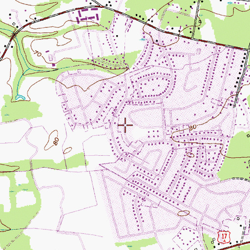 Topographic Map of Corey Point, SC