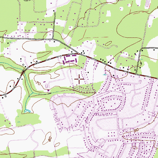 Topographic Map of Corey Wood, SC