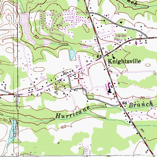 Topographic Map of Cotton Hill, SC
