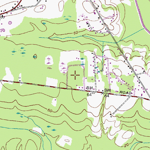 Topographic Map of Farmdale, SC