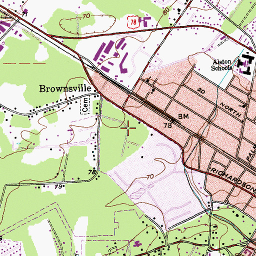Topographic Map of Gadsden Place, SC