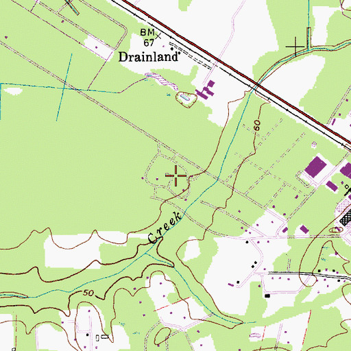 Topographic Map of Hunters Creek, SC