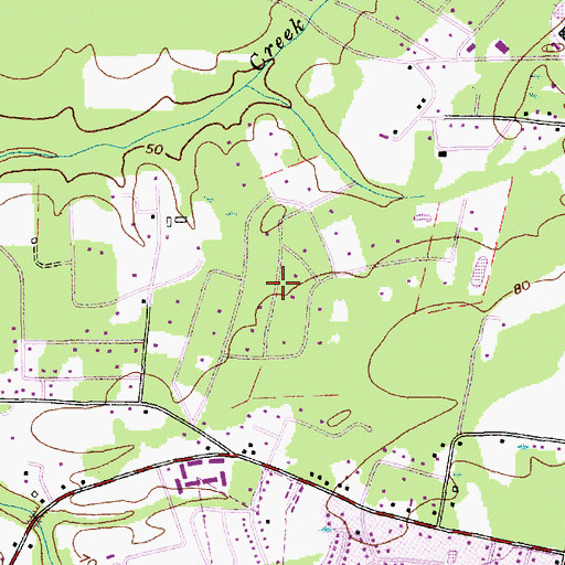 Topographic Map of Huntington Farms, SC