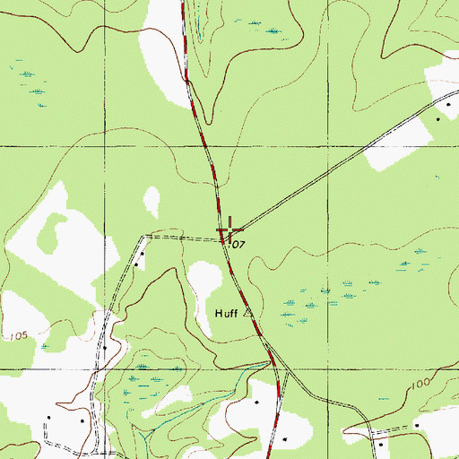 Topographic Map of Mizell School (historical), SC