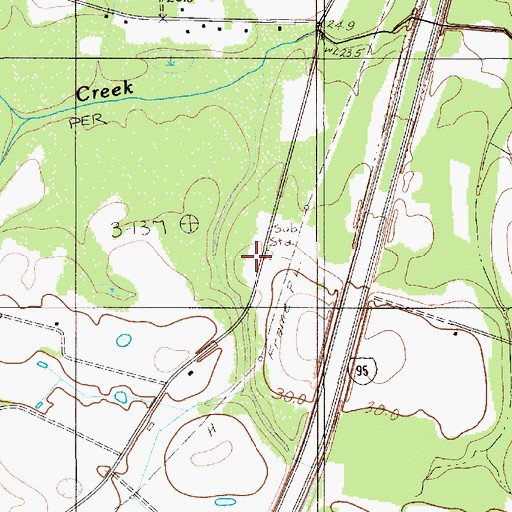 Topographic Map of Oak Villa Church (historical), SC