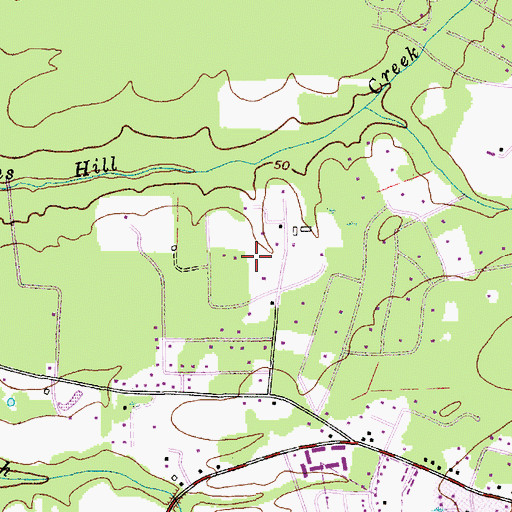 Topographic Map of Orchard Hill, SC