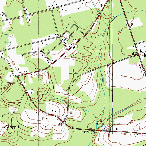 Topographic Map of Pine Hill School (historical), SC