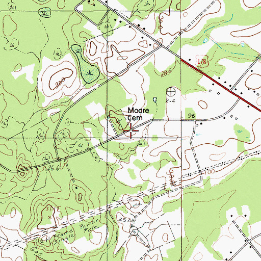 Topographic Map of Saint James Church, SC