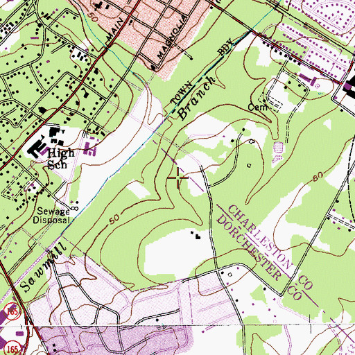Topographic Map of Sawmill Terrace, SC