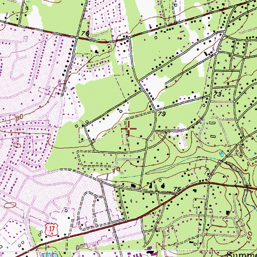 Topographic Map of Shephard Park, SC