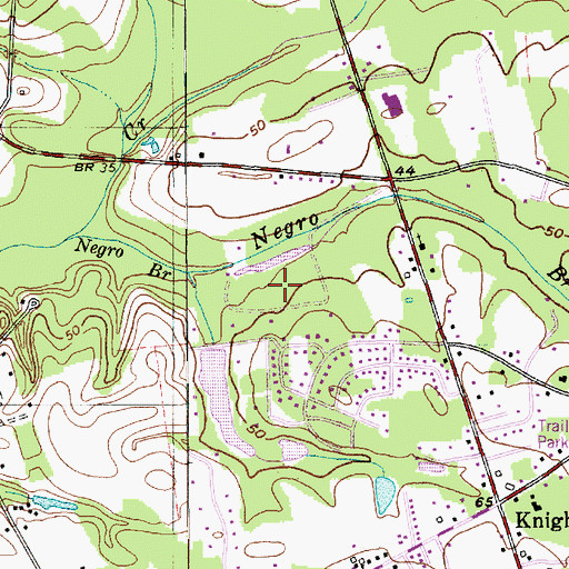 Topographic Map of Sweetbriar, SC