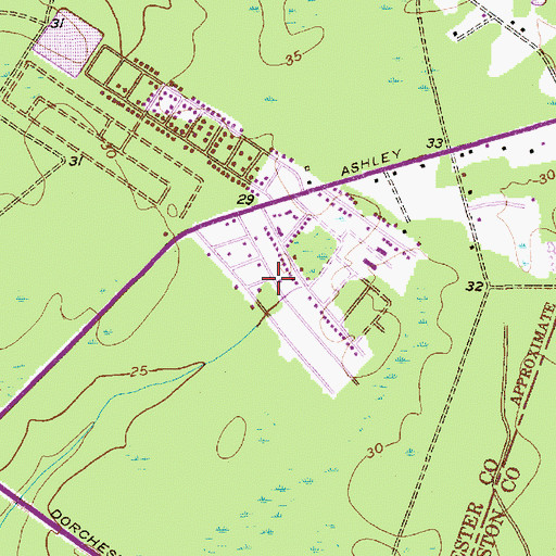 Topographic Map of University Park, SC