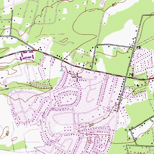 Topographic Map of Waring Hall, SC