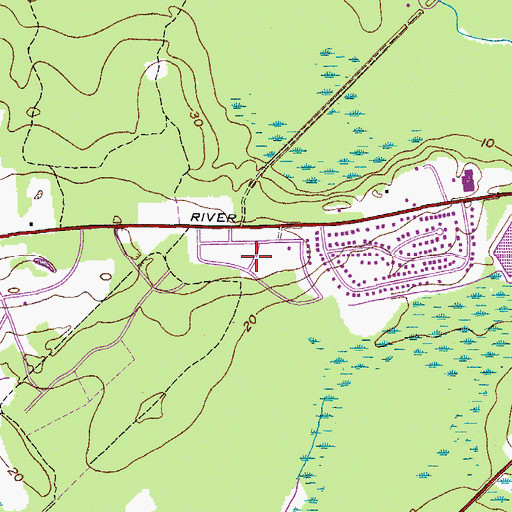 Topographic Map of West Oaks, SC