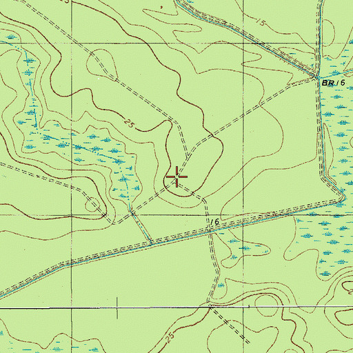 Topographic Map of Winwright (historical), SC