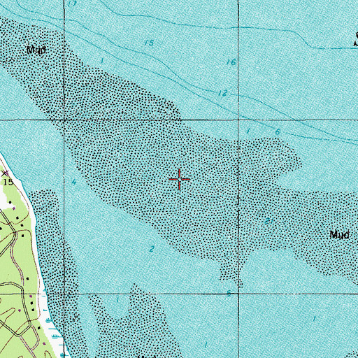 Topographic Map of Oyster Bank, SC