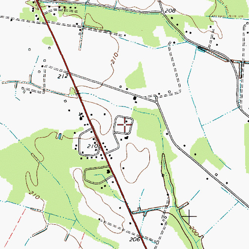 Topographic Map of Erwin Park, SC