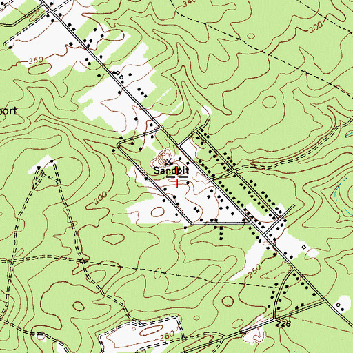 Topographic Map of Glendale Acres, SC