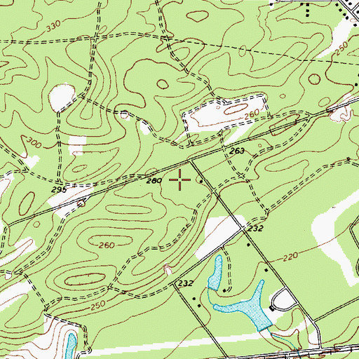 Topographic Map of Hollandia Park, SC