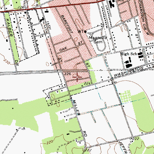 Topographic Map of Pine Acres, SC