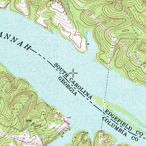 Topographic Map of Marqurt Landing (historical), SC