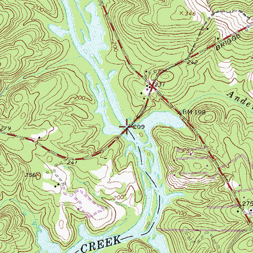 Topographic Map of Shaw and McKie Ferry (historical), SC